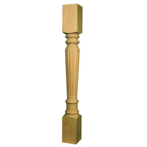35 1/2 x 4 Fluted Islander in Soft Maple, Osborne Wood Products, Mfr#: 1764M